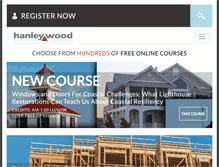 Tablet Screenshot of hanleywooduniversity.com